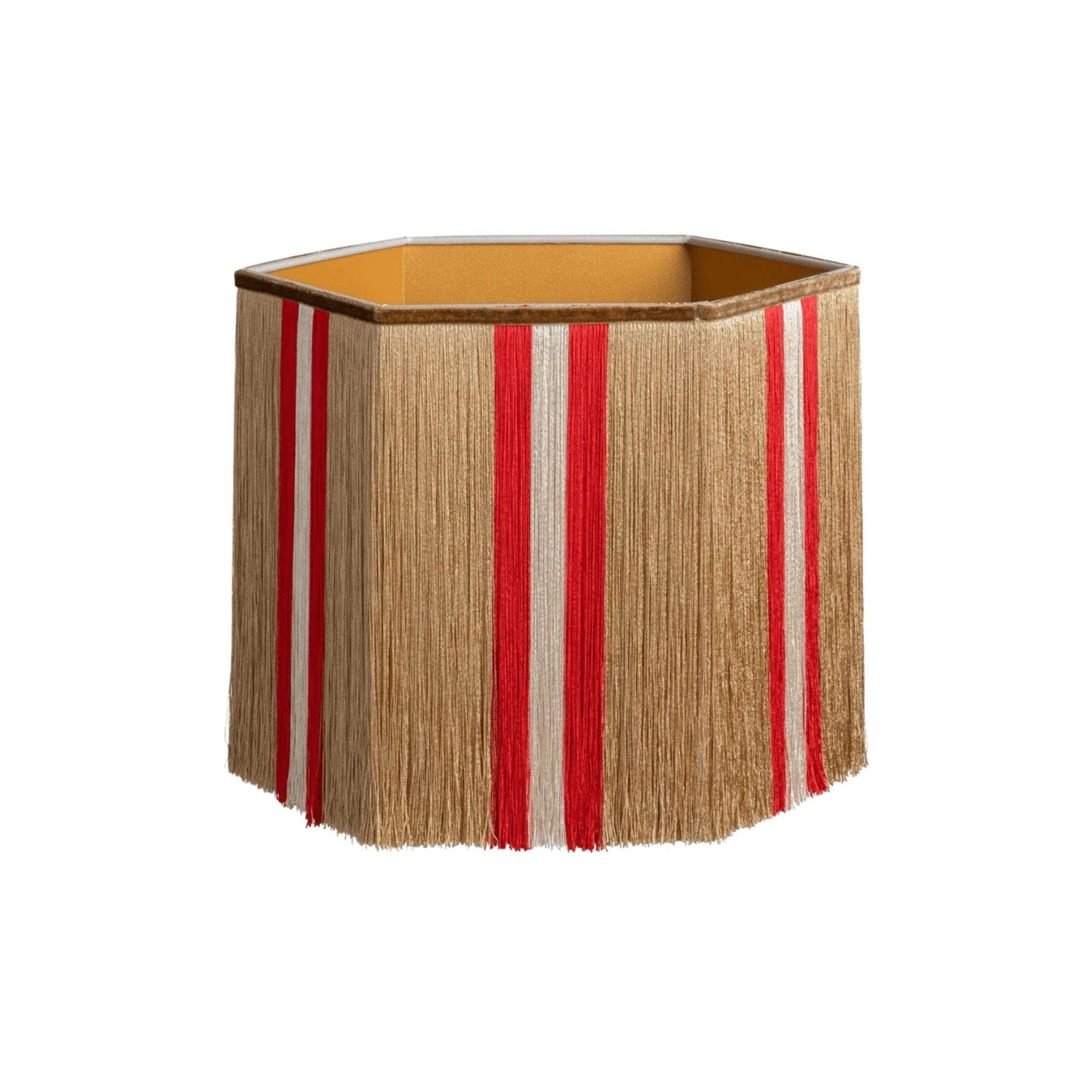 Palais x Hôtel Magique Lampshade Ava Gold & Red - Hexagon